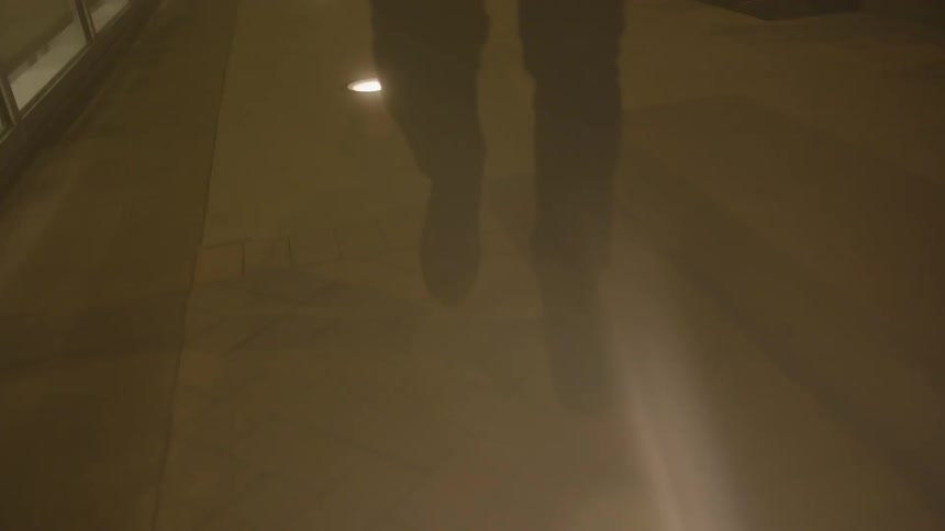 Close up of someone's legs as they walk