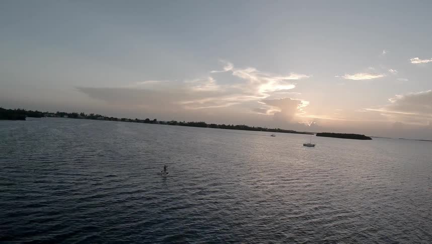 Aerial view of the ocean
