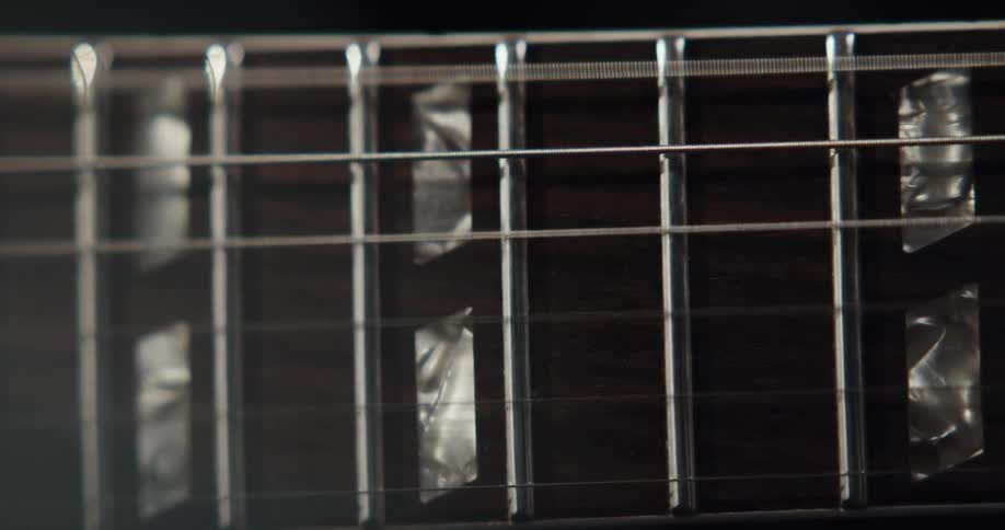 The guitar is being played