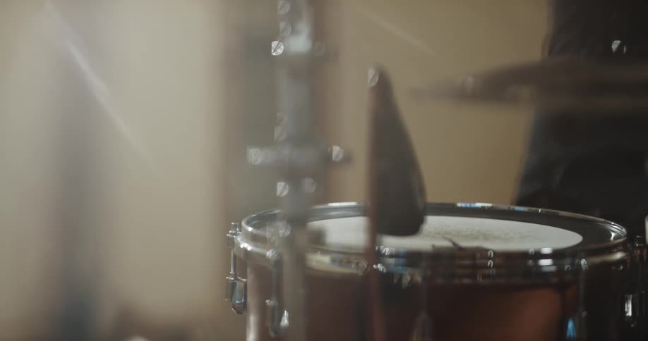 A person playing drums