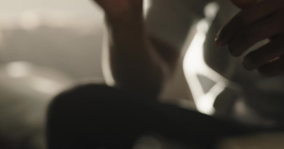 A person is flicking a lighter