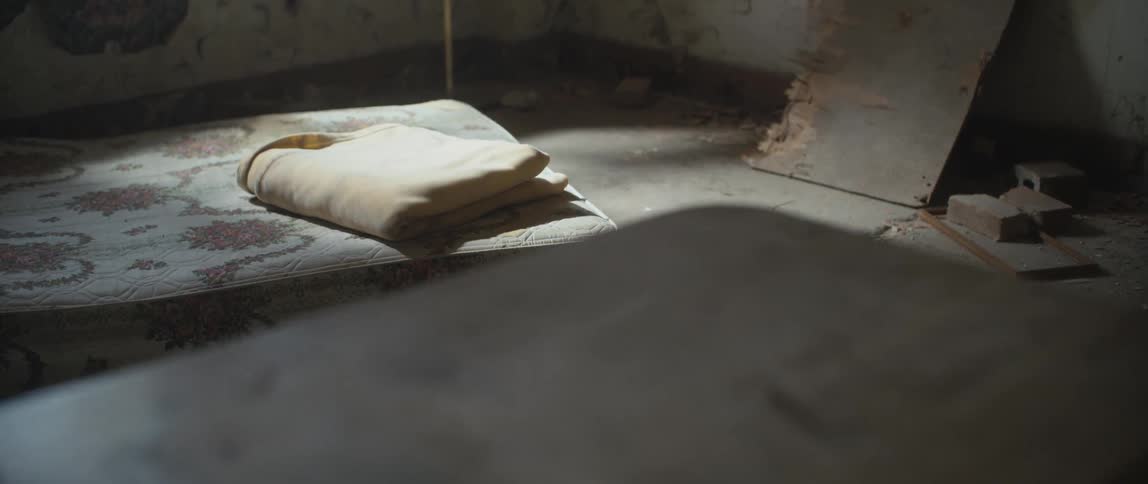 The bed is on the floor