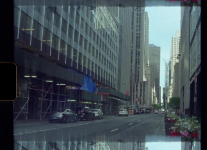 Radio city music hall in the midtown manhattan neighborhood caught on vintage film