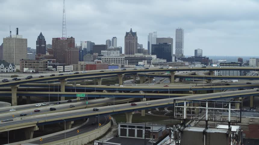 Milwaukee highway interchange