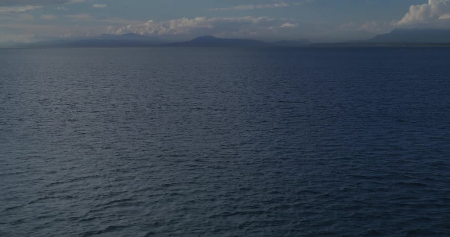 Ripples moving in the ocean