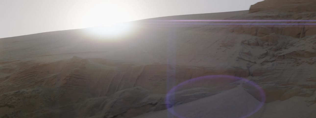 Sunrise in the desert