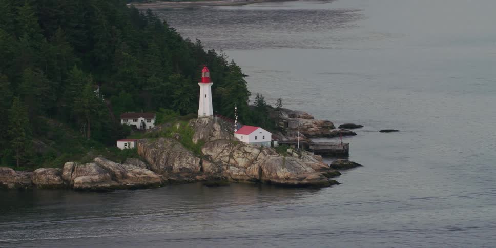 A light house on the shore