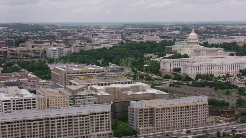Heavy traffic passes through a state capital