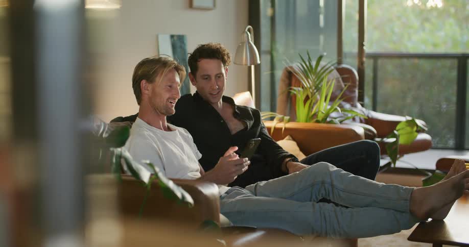 Two men talking with each other