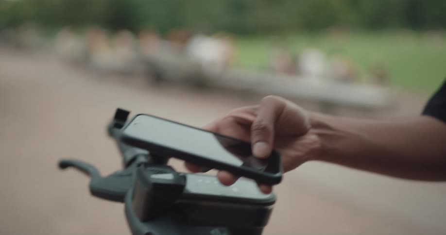 Person access scooter with smartphone app