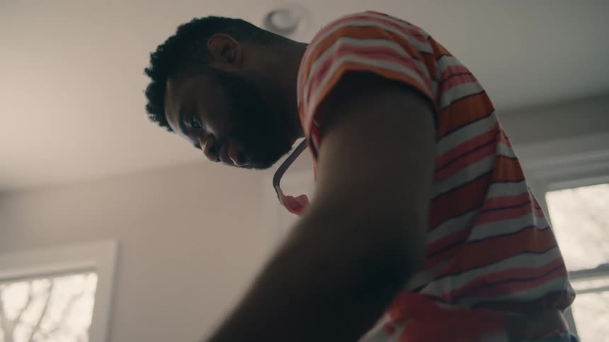 A man standing in a room