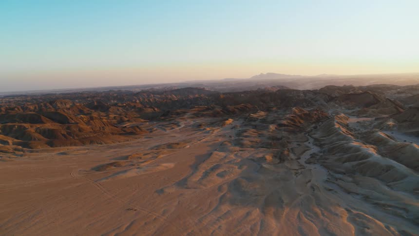 Mountainous desert aerial