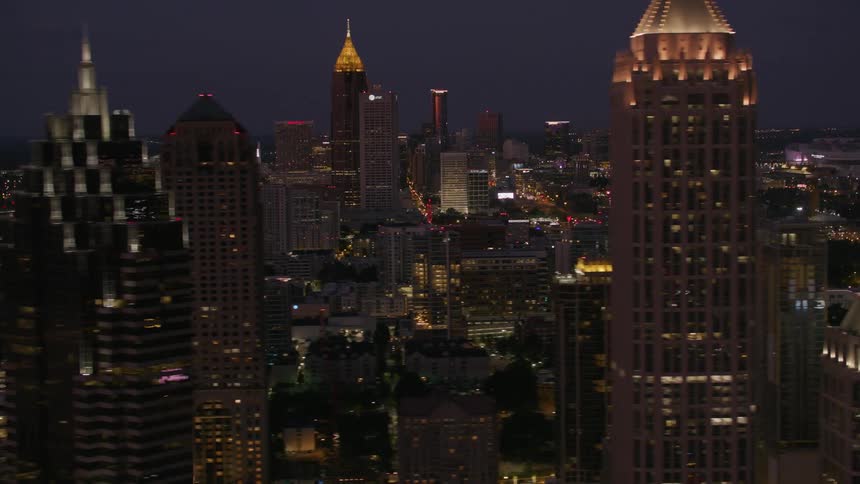 A view of buildings in a city