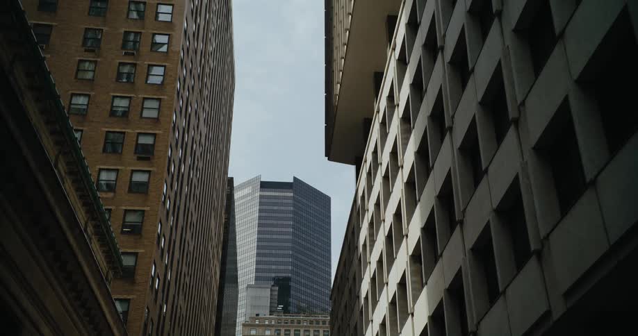 Tall buildings in a metropolis during the day