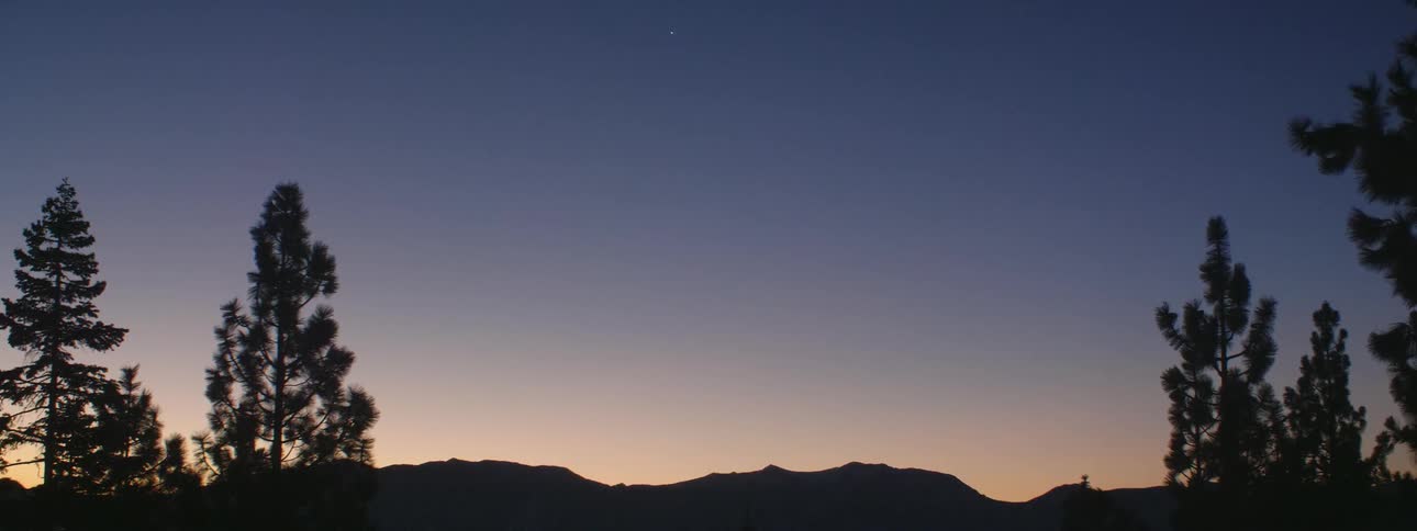 The sky over the countryside at sunset