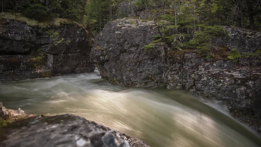 Time lapse of a small stream