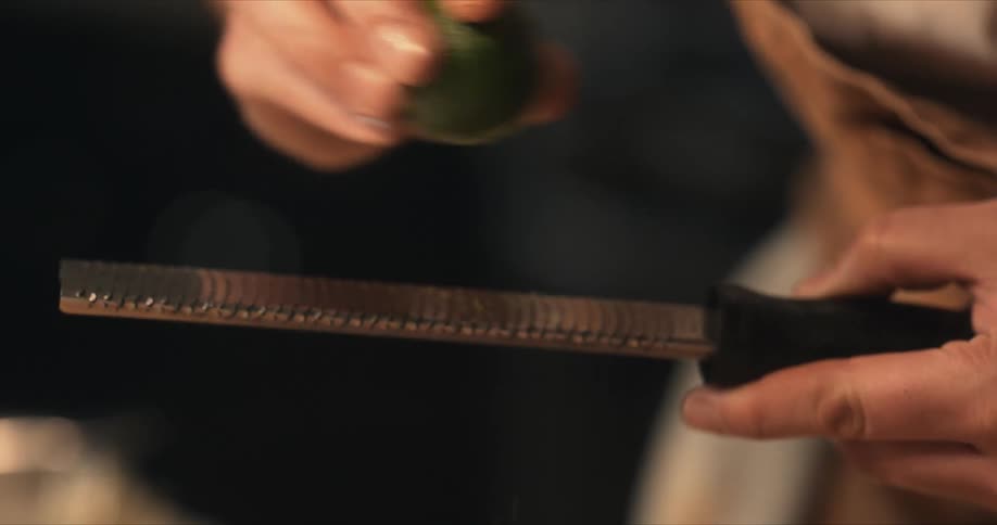 A person preparing some food