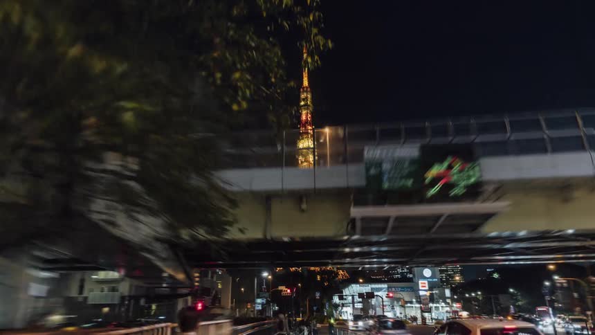 People are walking around the city at night