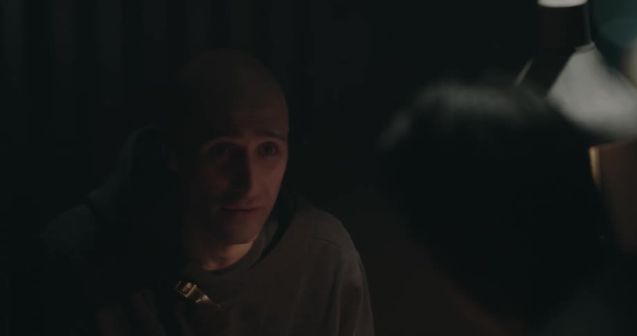 An interrogation is being filmed