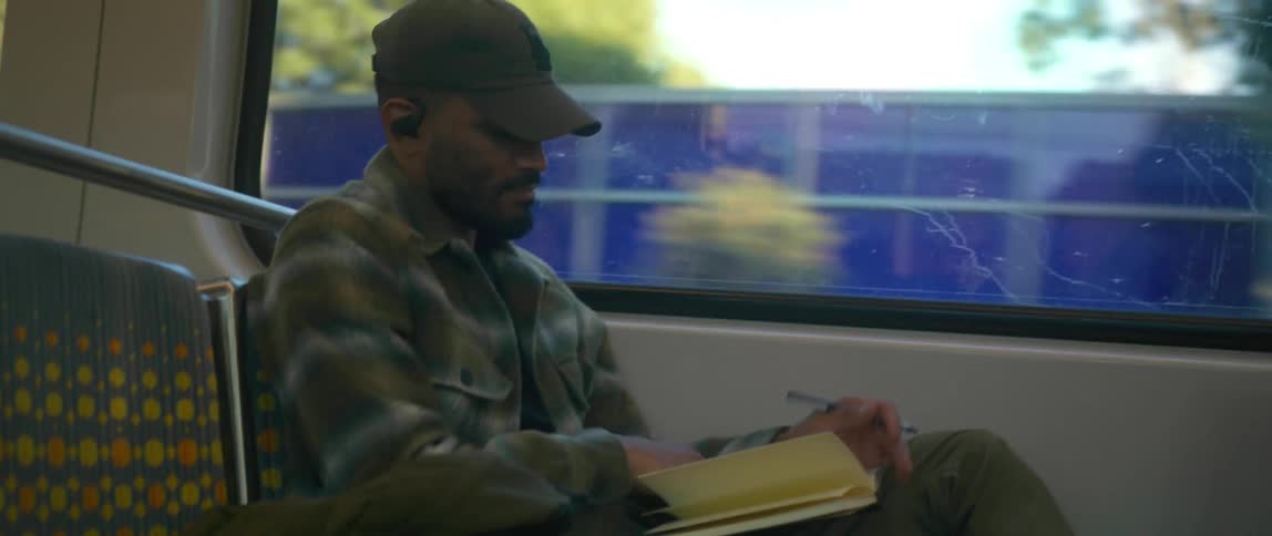 A view of a person reading