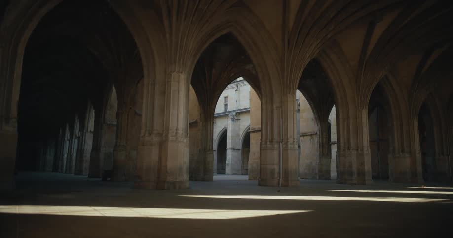 Arched doorways on a building