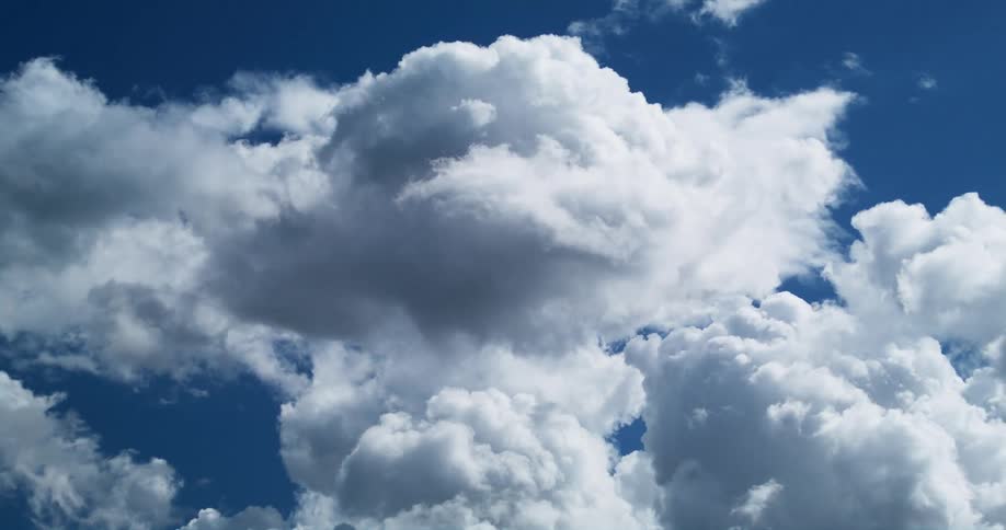 A view of clouds forming outdoors