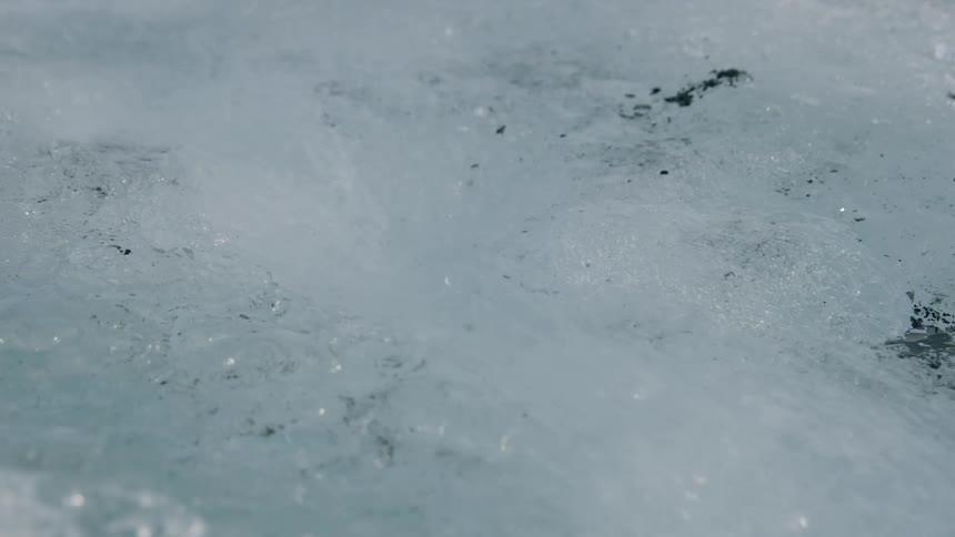 A close up view of a stream