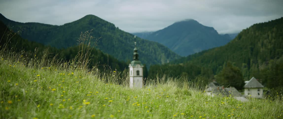 A building in the hills