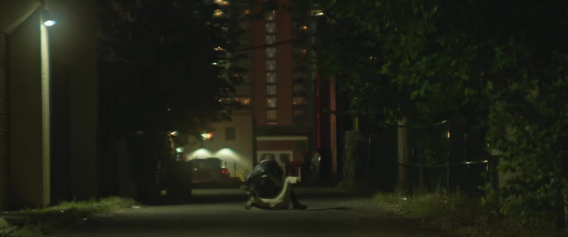 A man is chased and beaten in the alley
