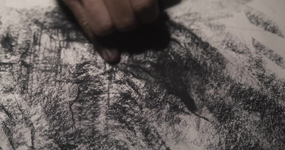 A person sketching
