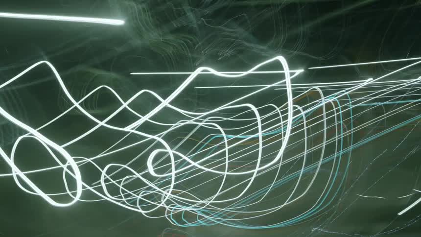 The vehicles are traveling at night