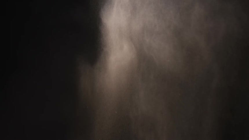 A view of sand falling