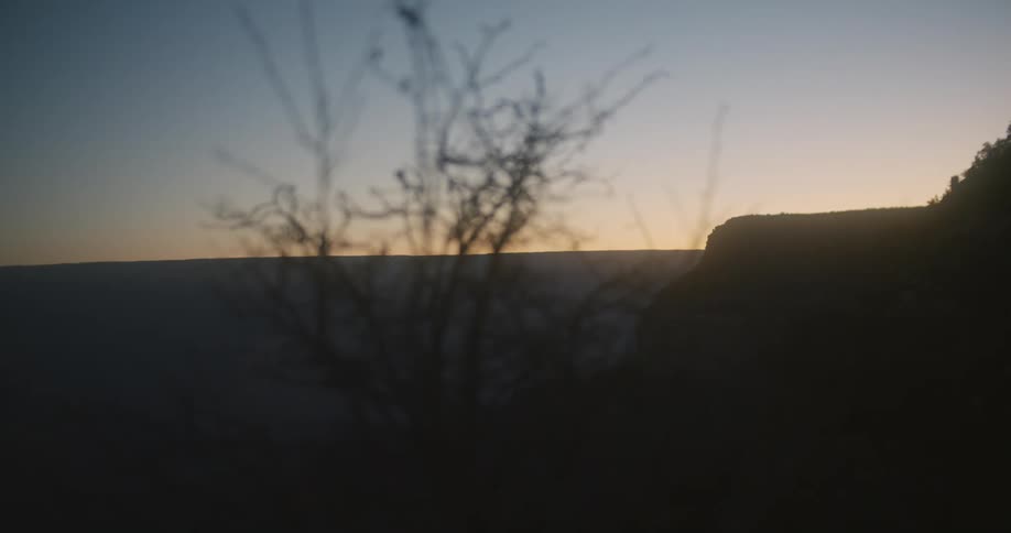 A view of a sunset in the desert