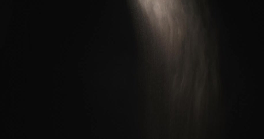 A view of sand falling
