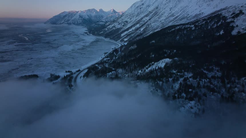 The coast is frozen