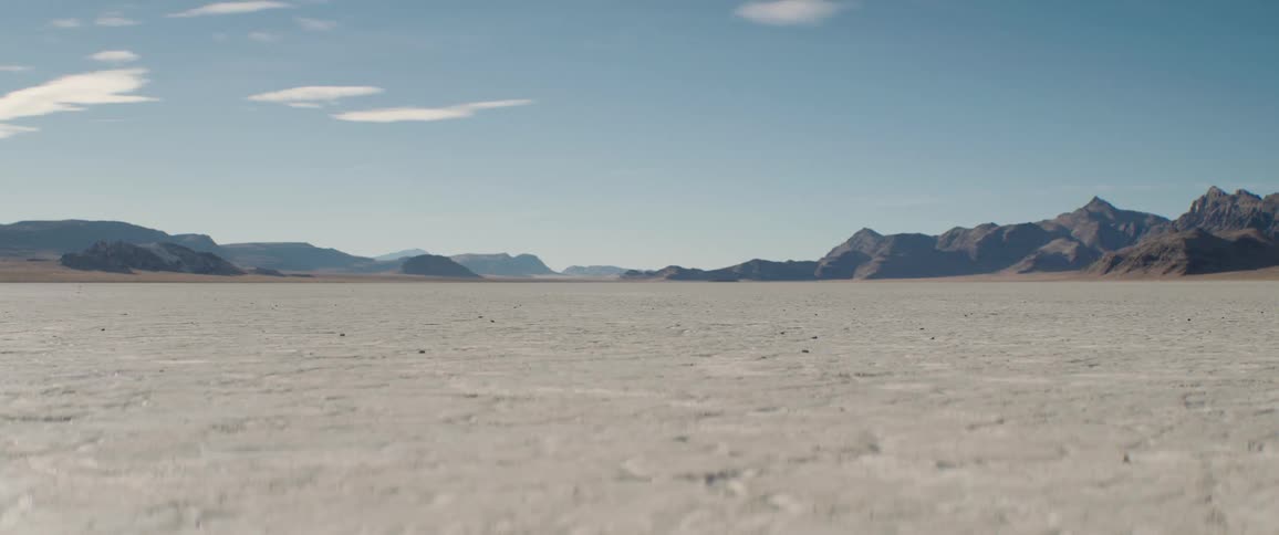 Hard dry soil in the desert during the day