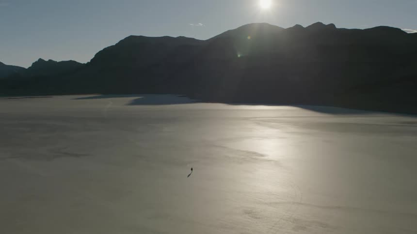 The sun is reflecting off the sand
