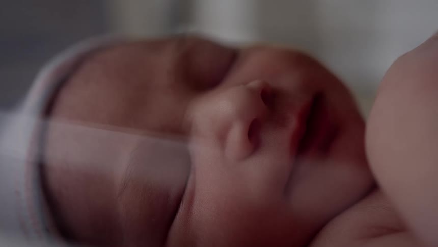 Baby moves in his sleep