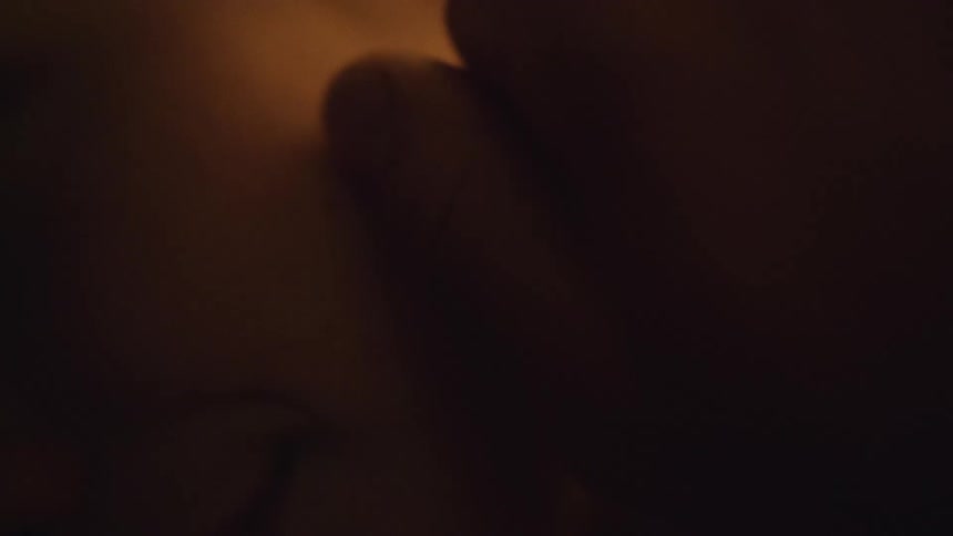 A finger touches over skin