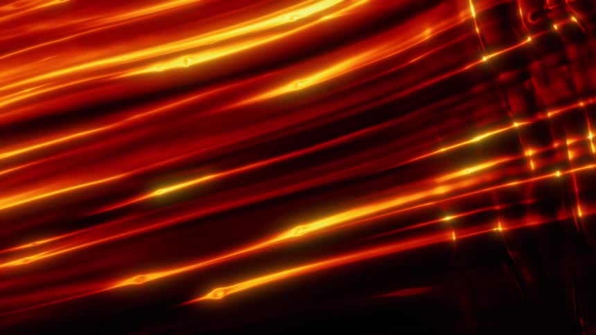 The orange lines move