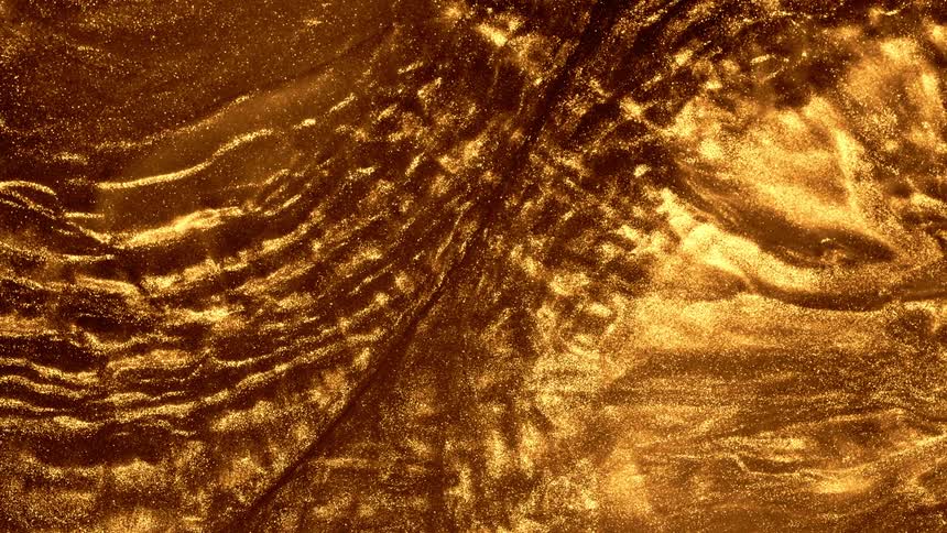 Rippling golden liquid