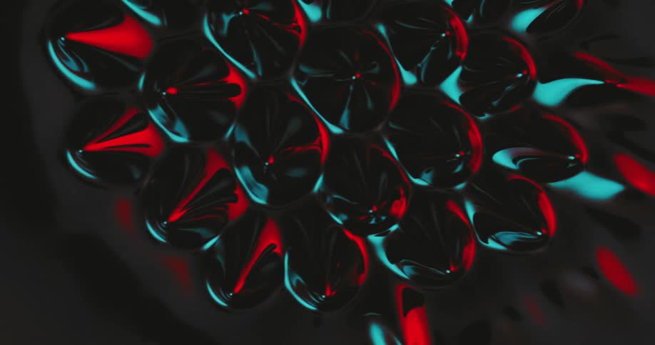 Rippling shiny black liquid