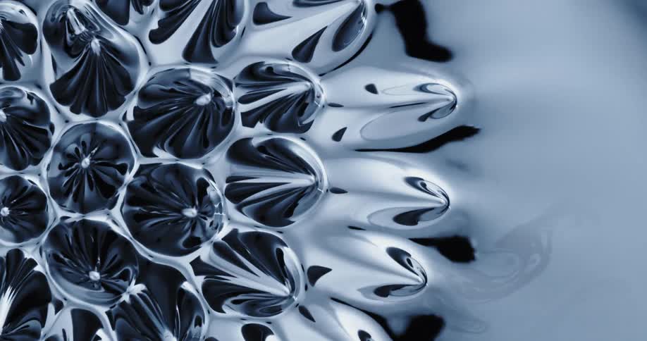 The bubbles move around