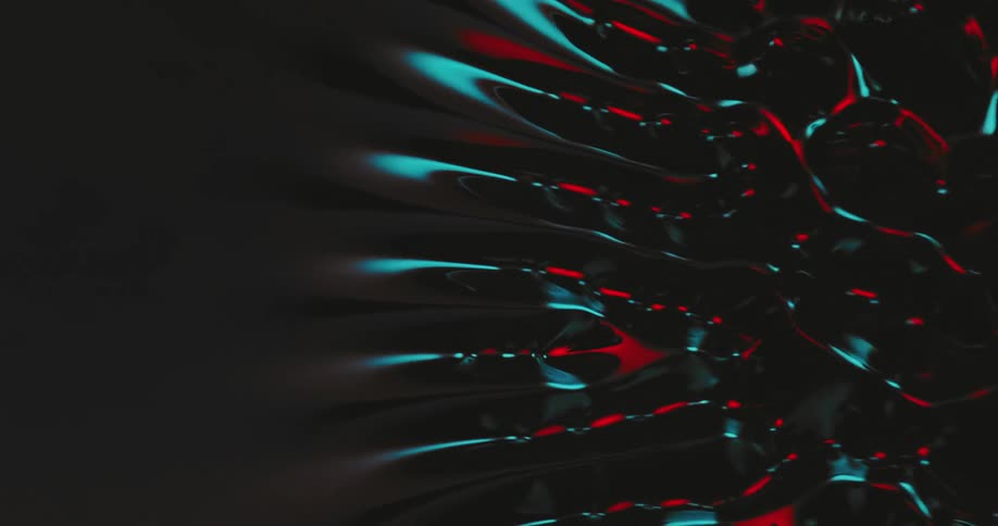 The liquid bubbles up