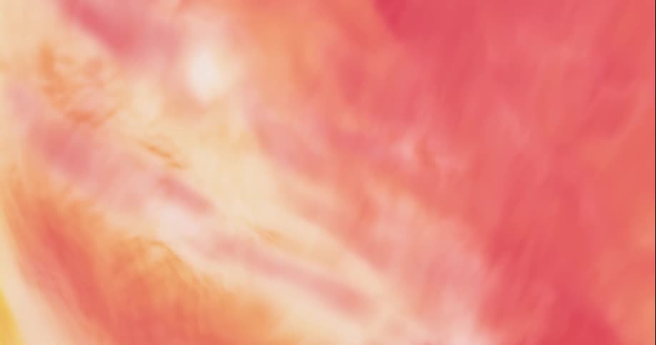Brightly colored gas expands and flows