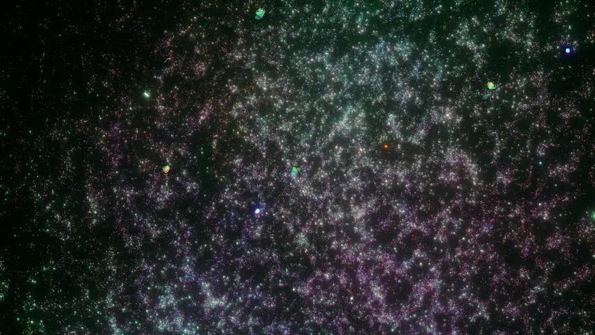 Stars in a galaxy is displayed during the night time