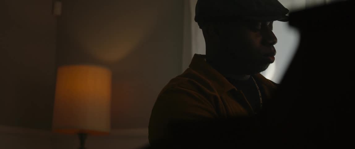 A man sitting in a room