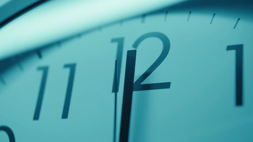 Time is ticking on a clock