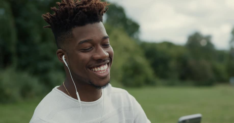 A man talking on a smartphone