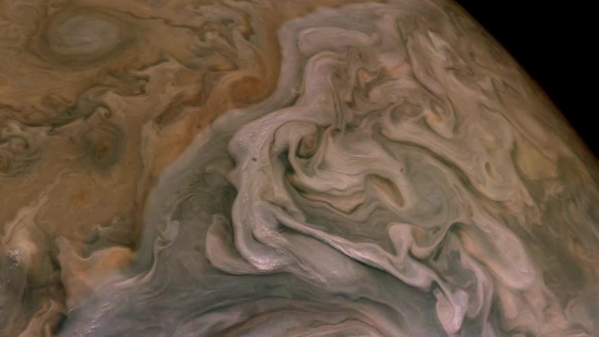 A view of a planet in space